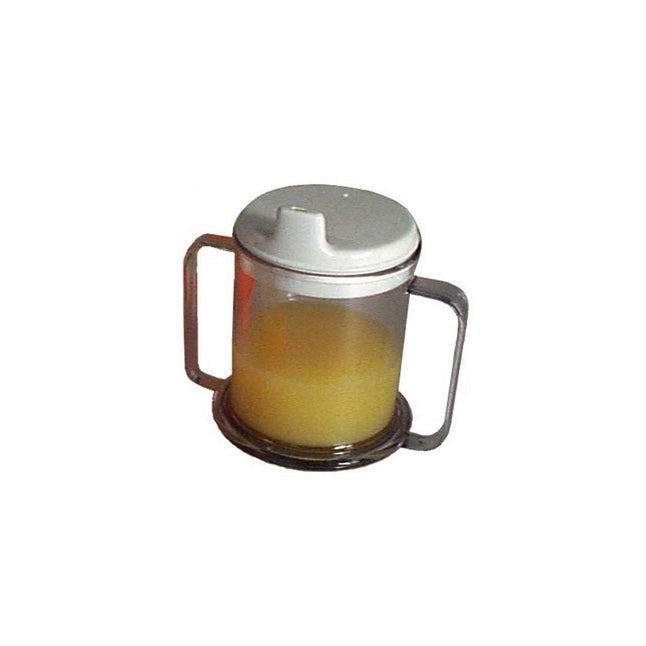 Mug, with Lid, 10 oz, Clear