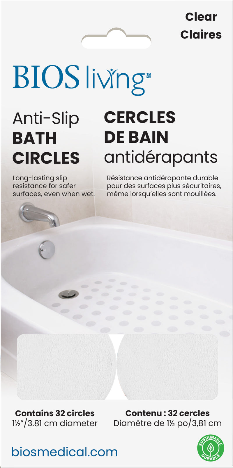 BIOS Living - Self Adhesive Anti-Slip Circles