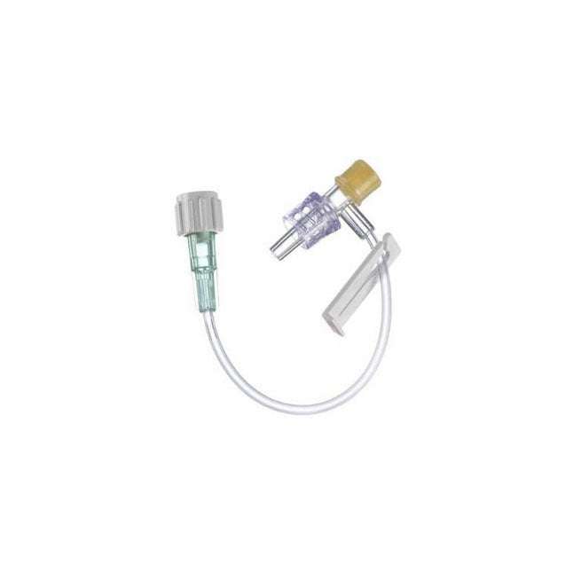 Ensemble d'extension, petit diamètre, comprenant un connecteur Luer Lock mâle distal