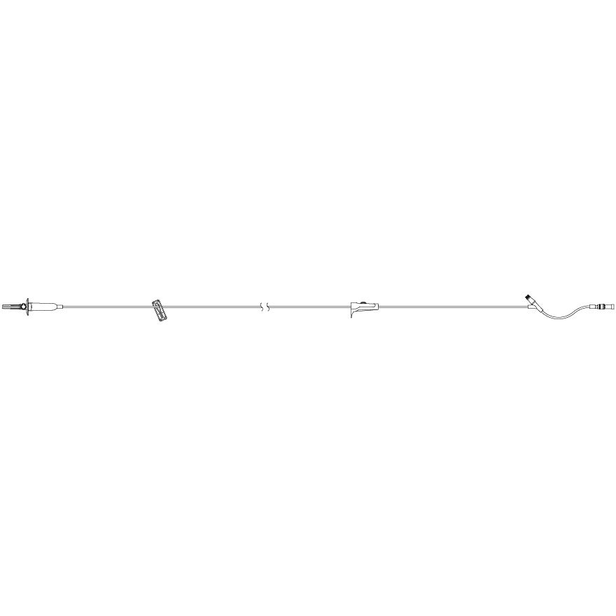 Ensemble primaire, Macrobore, Clave™ Y-Site, 100"