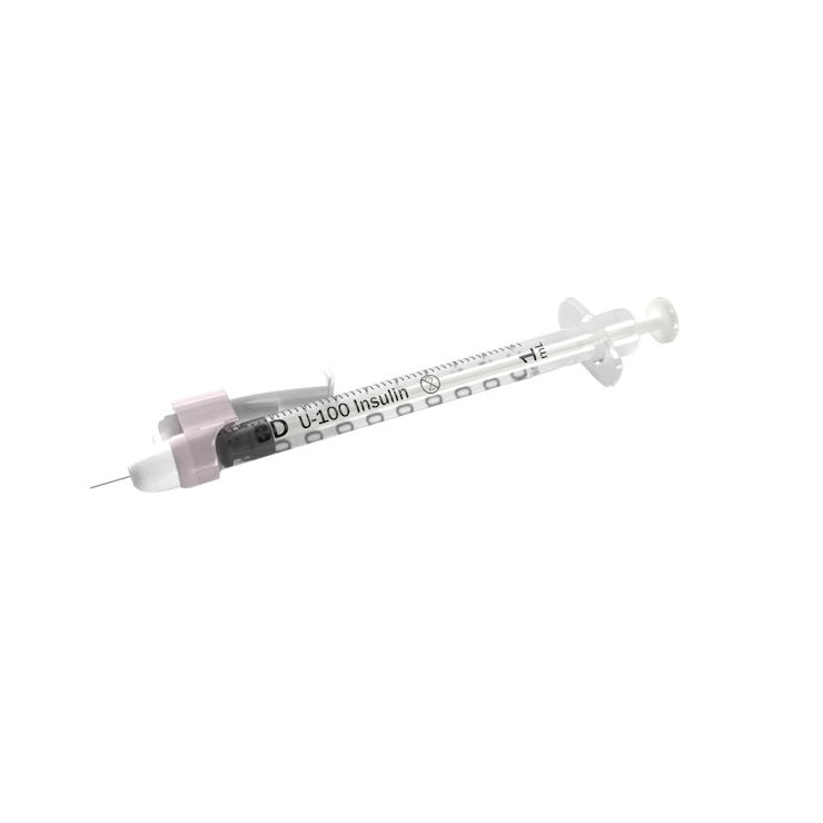 SafetyGlide Insulin Syringe with Permanently Attached Needle