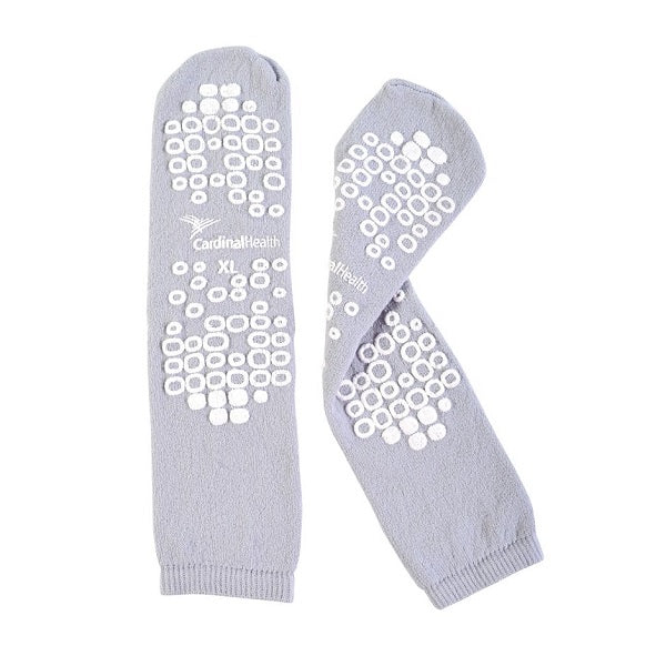 Pantoufle pour patient, double semelle, en tissu éponge