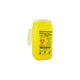 Tray Sharps Collector, Yellow with funnel entry