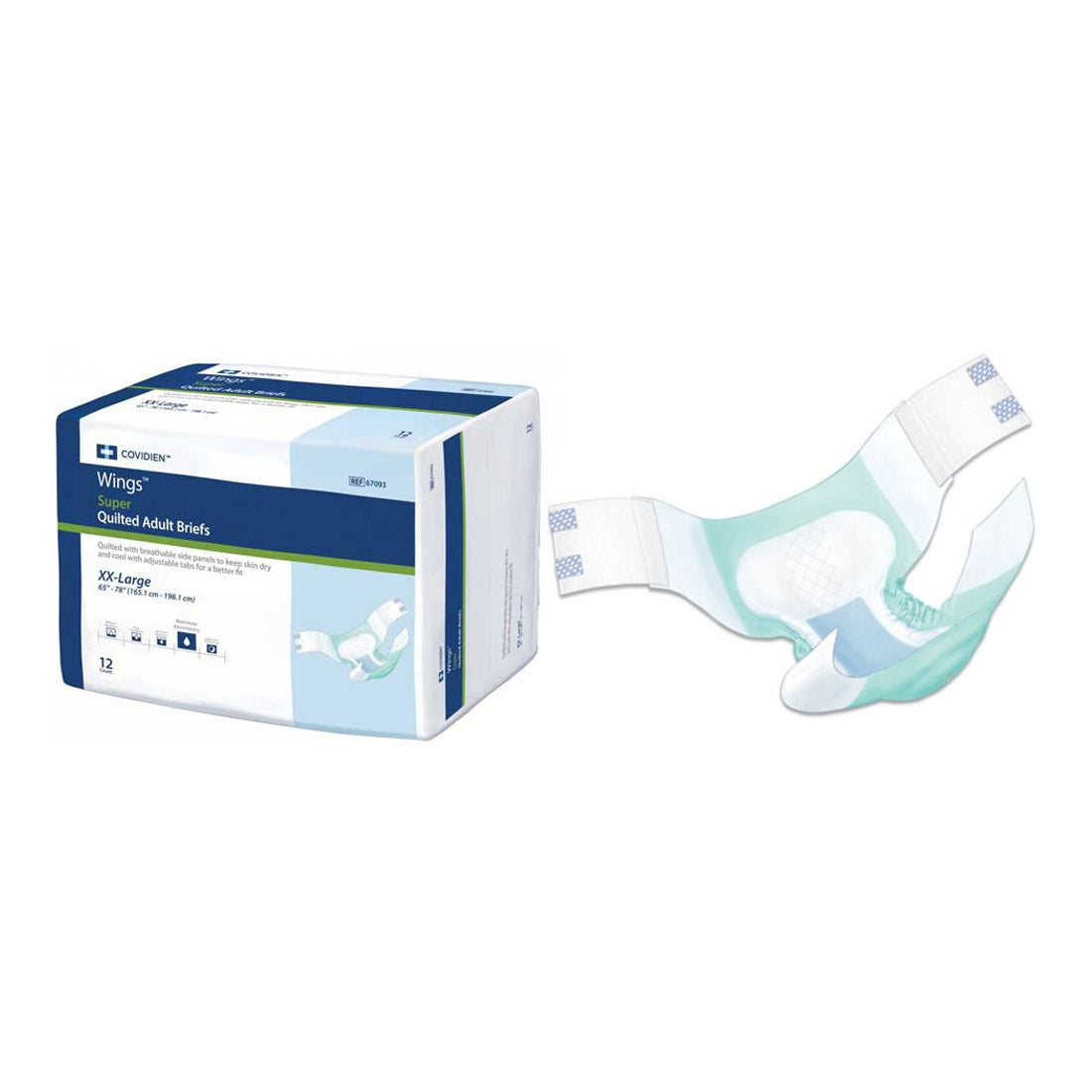 Culotte Wings™ Super Matelassée à Absorption Ultra-Hydratante pour Adultes