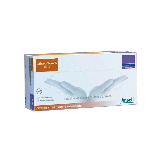 Micro-Touch Elite Examination Glove, Polyvinyl Chloride, Cream