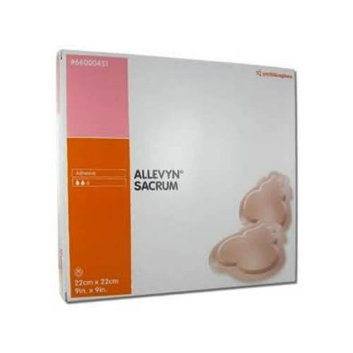 ALLEVYN Adhesive Hydrocellular Foam Dressing, Sacrum