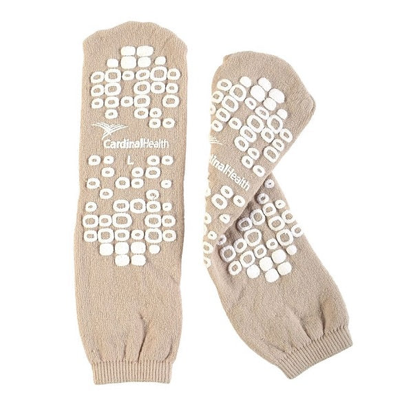 Pantoufle pour patient, double semelle, en tissu éponge