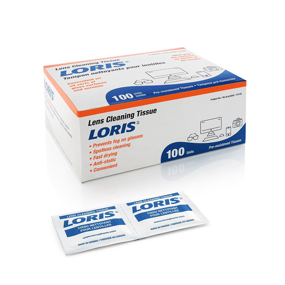 Lingettes nettoyantes pour lentilles LORIS™