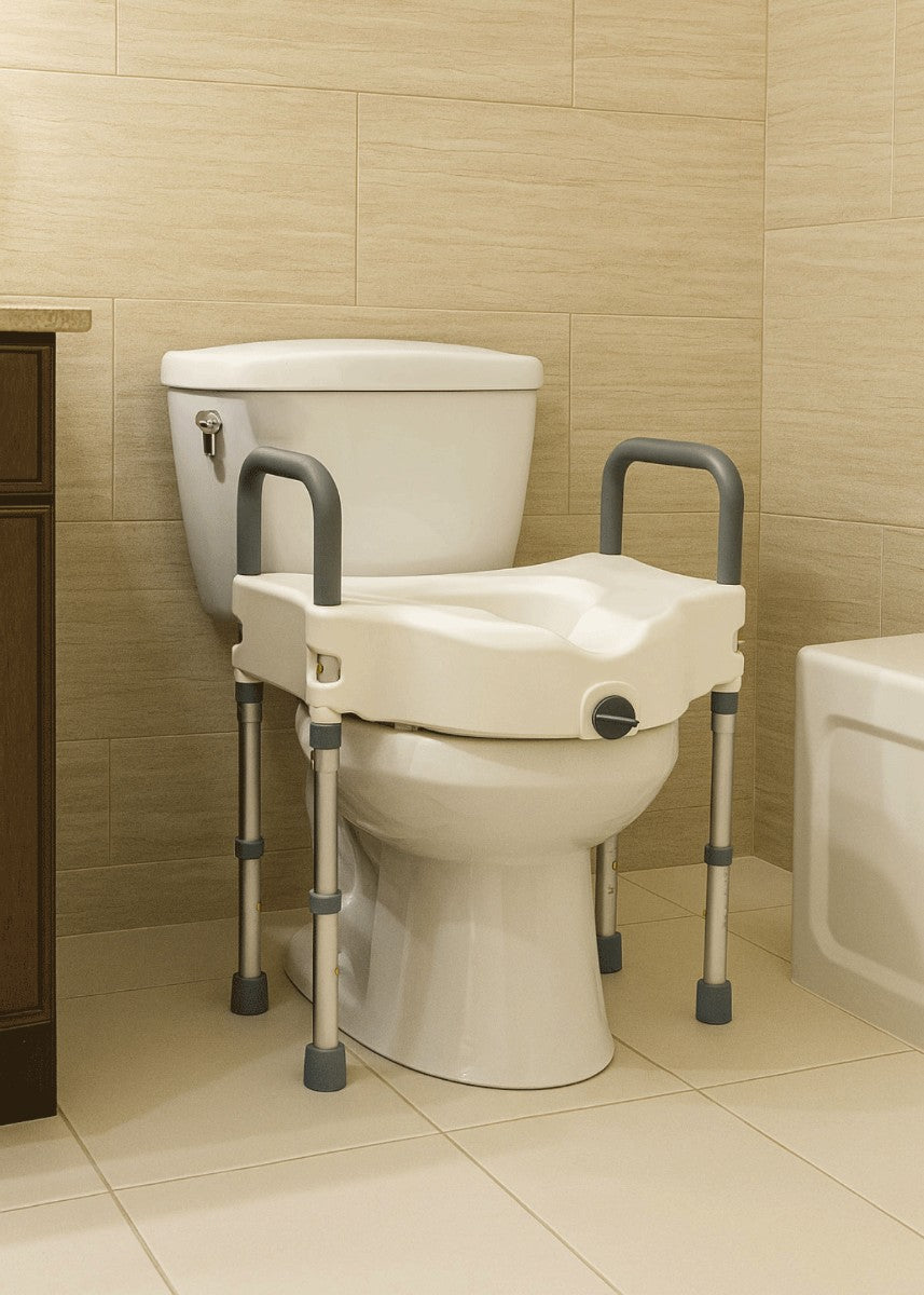 Raised Toilet Seat with Legs