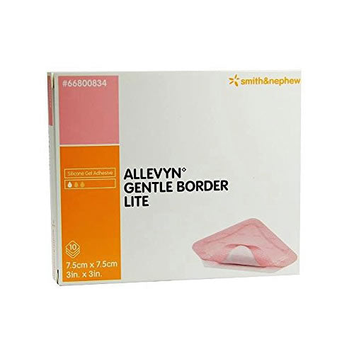 ALLEVYN Gentle Border Lite Hydrocellular Foam Dressing, Silicone Gel Adhesive