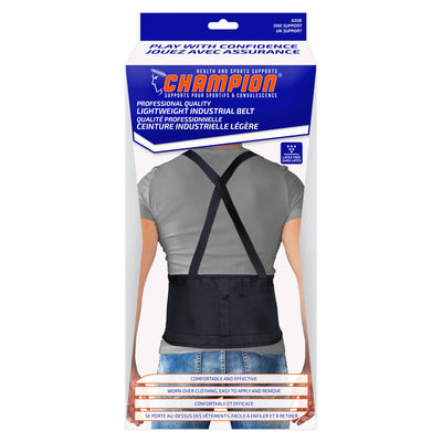 Champion Lt.Weight Industrial Belt/Suspenders Black