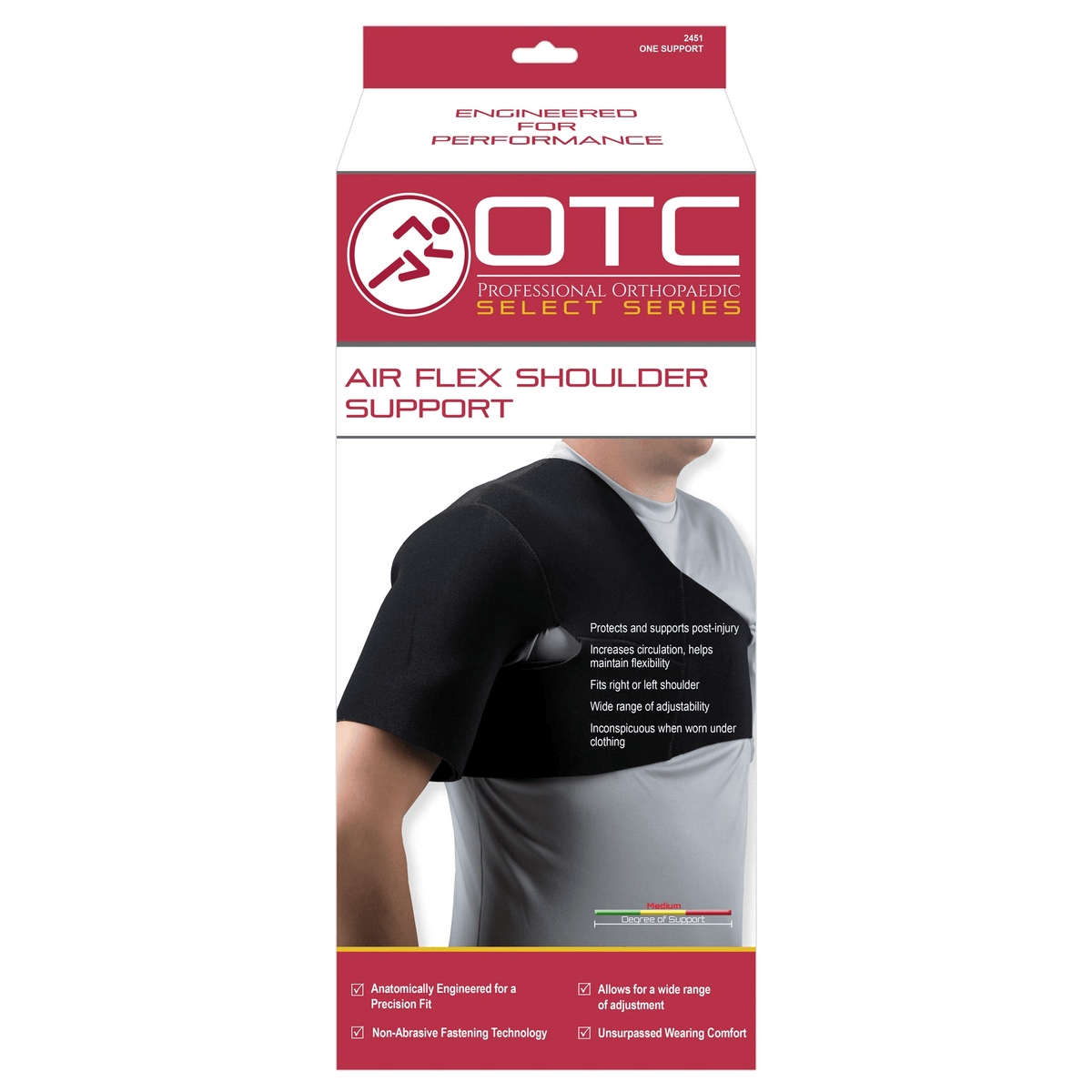 OTC Neoprene Shoulder Support Black