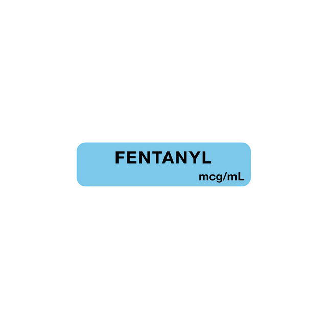 Étiquette d'anesthésie, Fentanyl mcg/mL