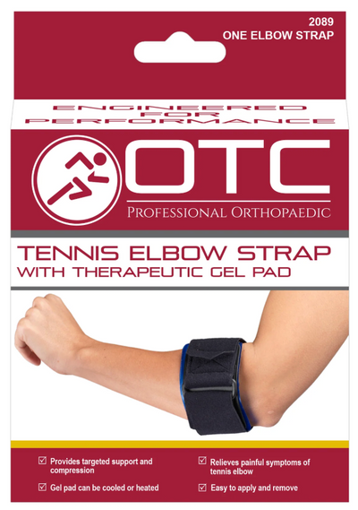 OTC Tennis Elbow Strap With Gel Pad Black Universal