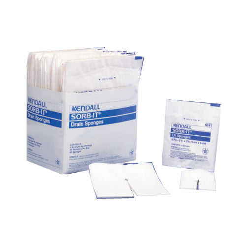 Curity Standard Non-Woven I.V. Gauze Sponge, Sterile, 2 x 2IN, 6 Ply