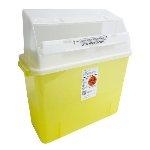 Monoject Safety In-Room Sharps Containers with Counter-Balanced Door Lid