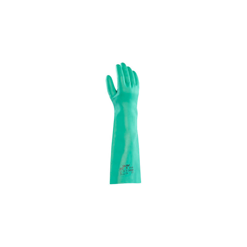 SOL-VEX Protective Glove, Nitrile, L18" Green