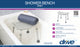 Deluxe Aluminum Shower Bench Without Back