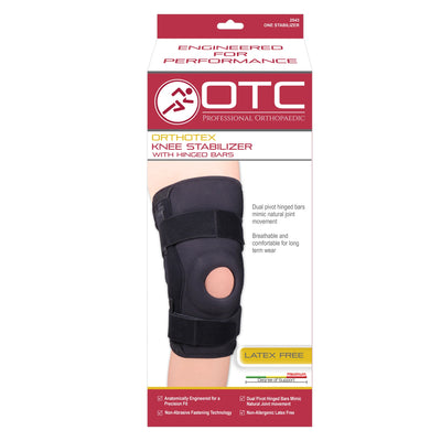OTC "Orthotex" Knee Stabilizer/Hinged Bars Black