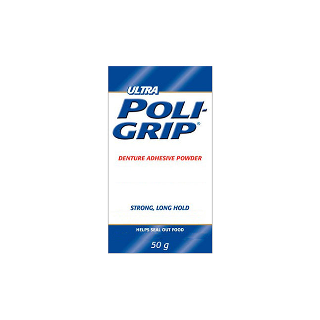 Poudre adhésive pour prothèses dentaires Poligrip®