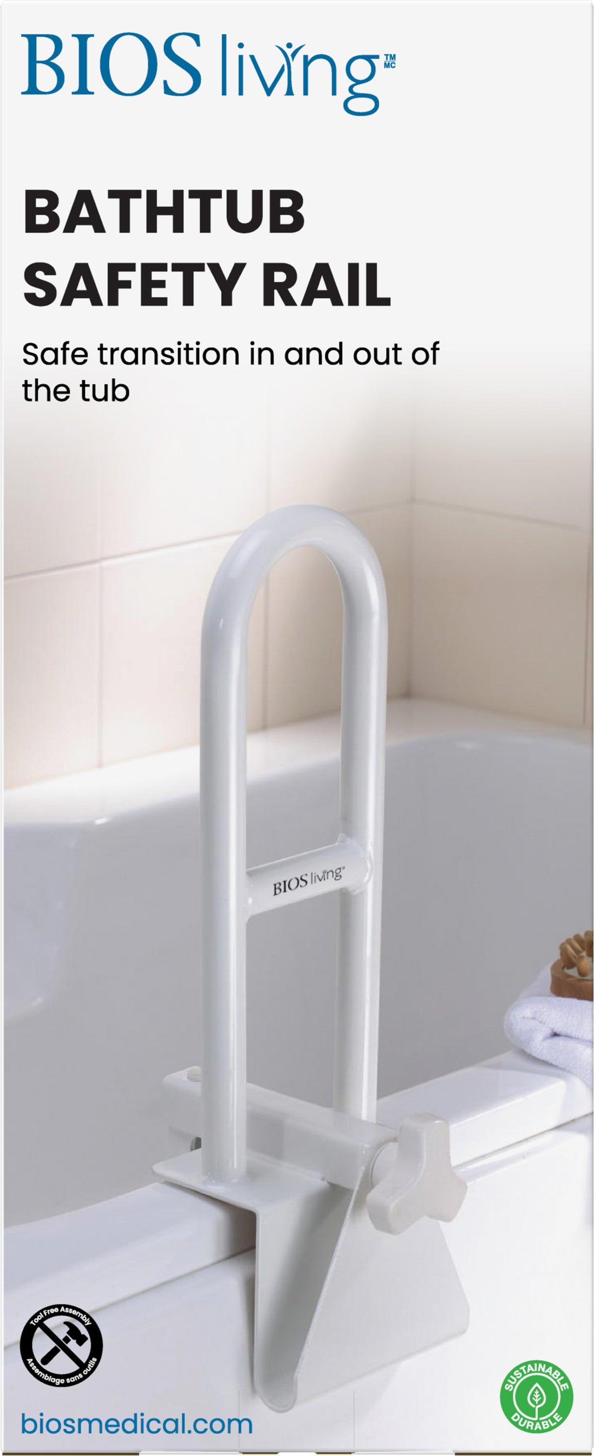 BIOS Living - Bathtub Safety Rail (15"/38 cm) (BD715)
