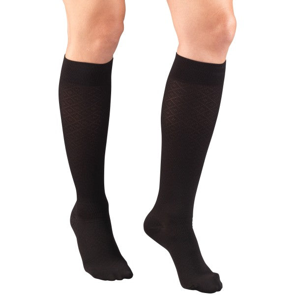 Ladies' Socks Diamond Pattern 15-20