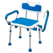 Adjustable Bath Safety Seat/Backrest/Swing-Away Arm Rests