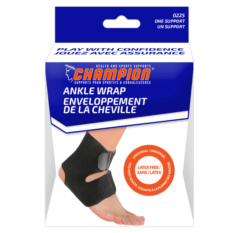Champion Neoprene Ankle Brace Black Universal