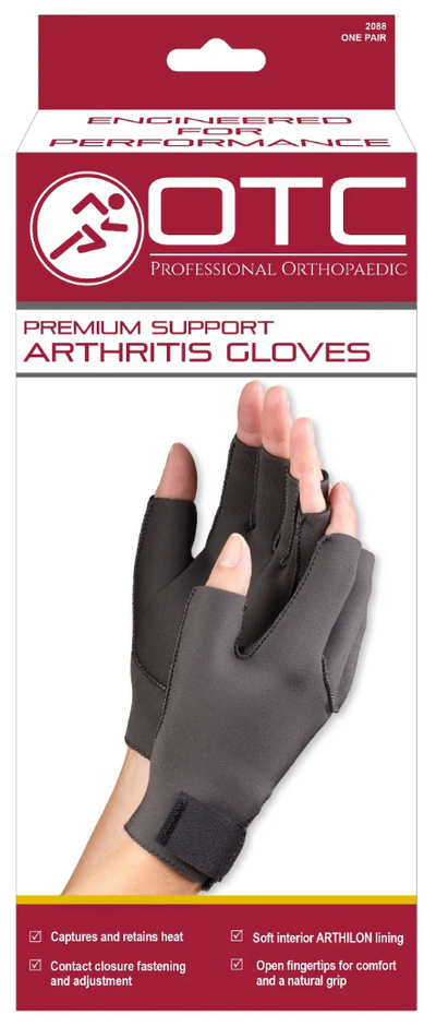 OTC Neoprene Arthritis Gloves Black (Pair) Xs