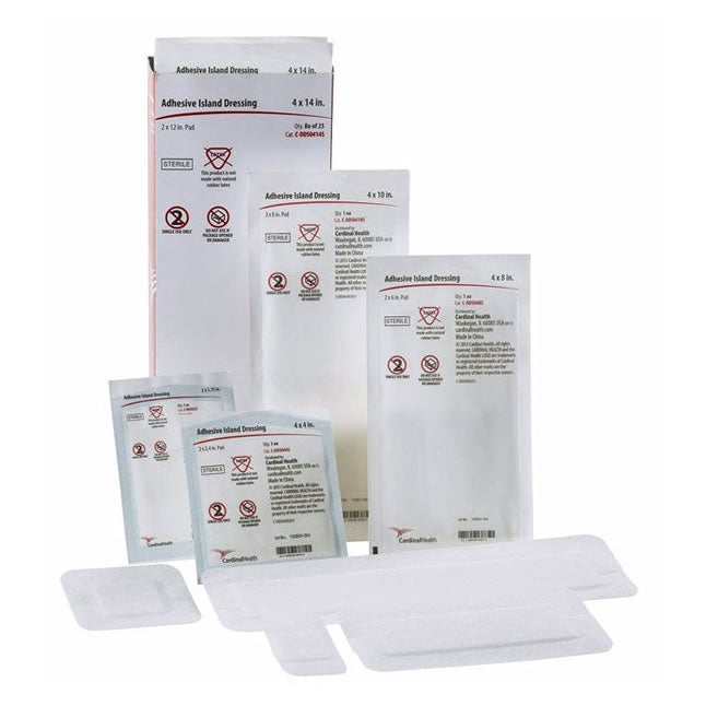 Cardinal Health Adhesive Island Dressing, Sterile