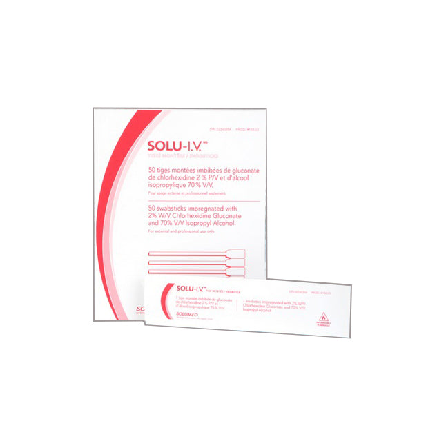 3M SoluPrep AQ Small Swab, Clear (Alcohol Free), 2% w/v CHG