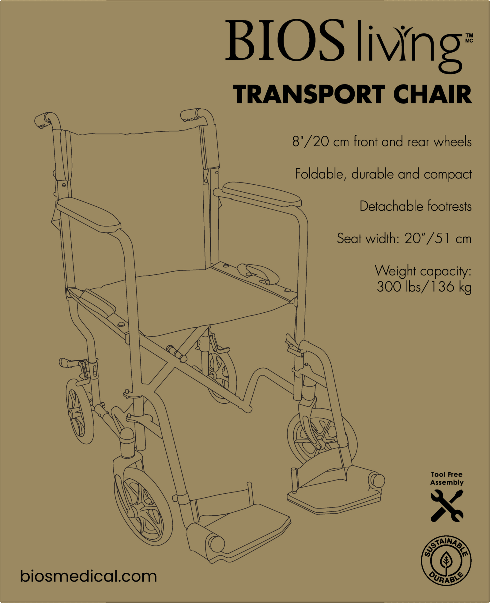 BIOS Living - Transport Chair (56053)