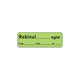 Anesthesia Label, 1" Core, W1/2" X L1-1/2"