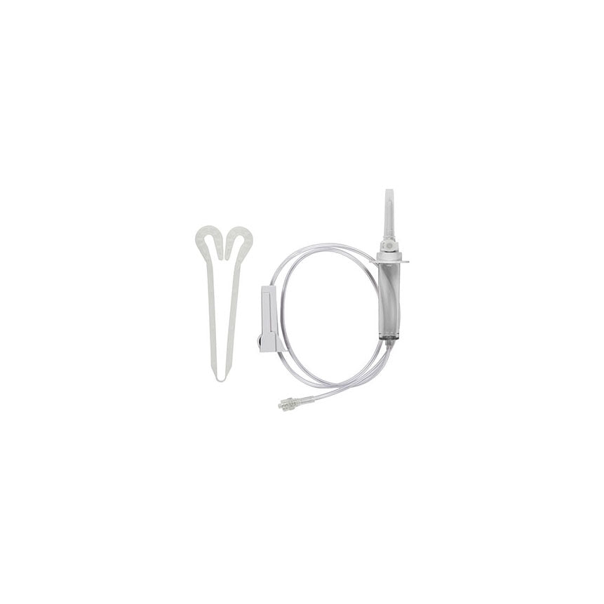 Secondary IV Administration Set, With SafeLine Clip Lock Cannula