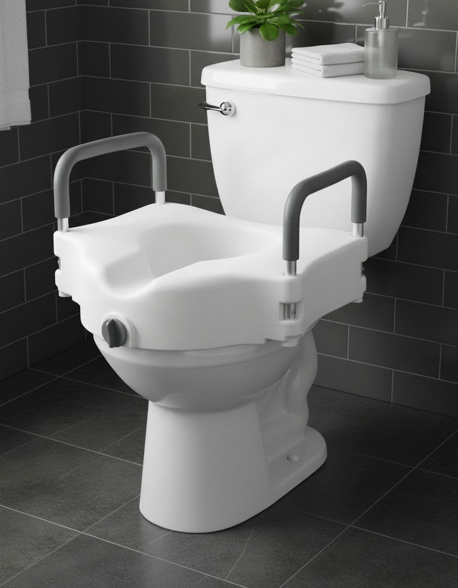Locking Raised Toilet Seat