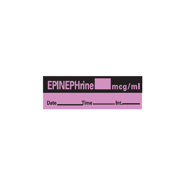 Anesthesia Label, 1" Core, W1/2" X L1-1/2"