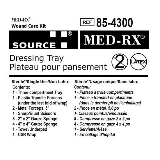 Plateau de pansement Med-Rx® - 85-4300
