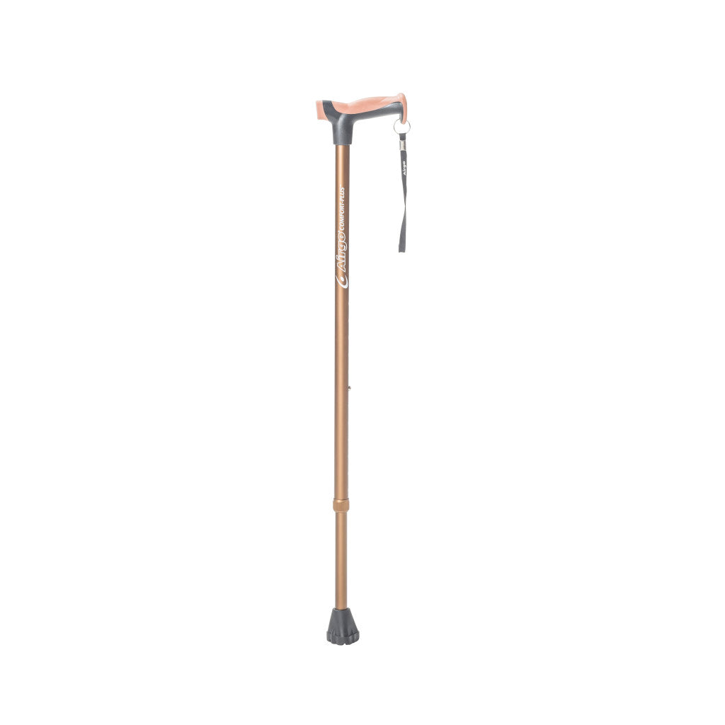 Airgo Comfort-Plus Aluminum Cane, Derby Handle (T-Handle)