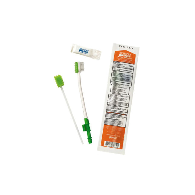 Système de brosse à dents à succion Toothette®, avec solution Perox-A-Mint®, à usage unique