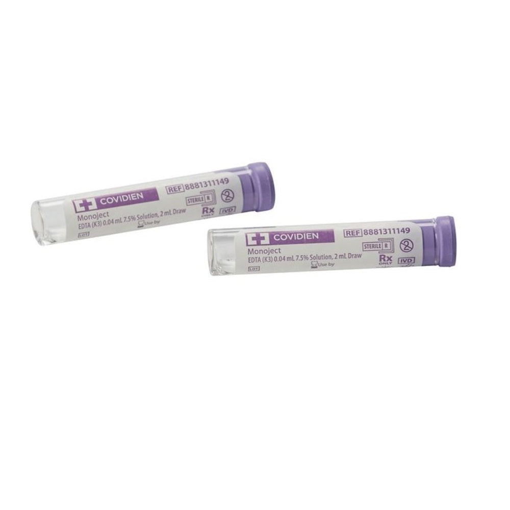 Monoject Blood Collection Tube, Glycerin Coated, EDTA Additive