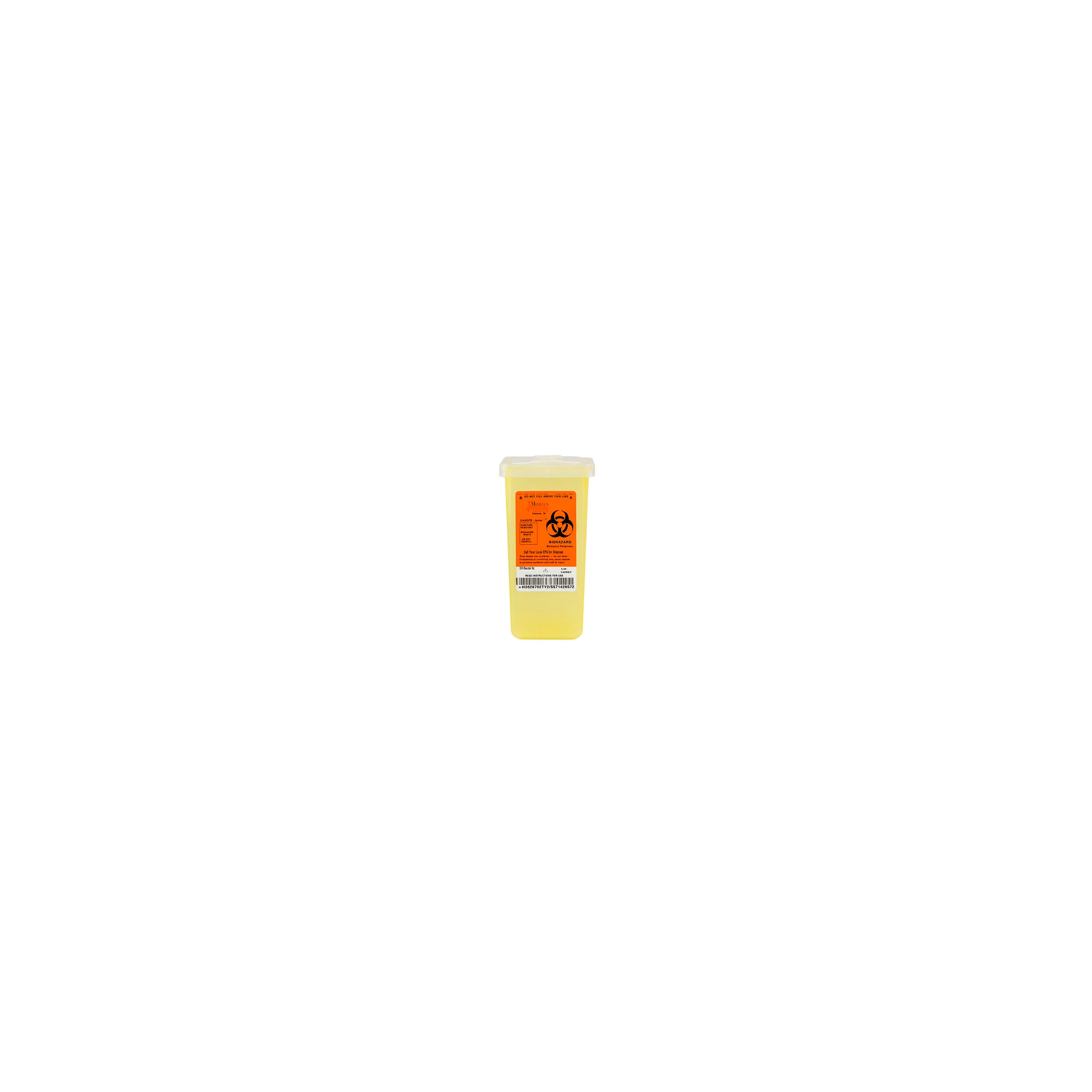Sharps Tray, Tall, Yellow