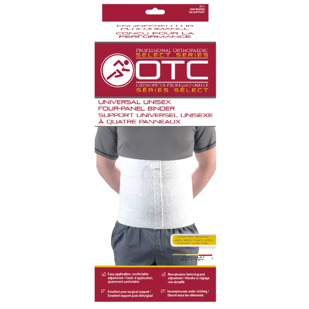 Ceinture abdominale OTC 4 pans 30 cm blanche