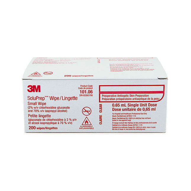 Lingettes 3M™ SoluPrep™ (2 % p/v de CHG / 70 % v/v d'IPA)