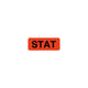 Étiquette STAT, rouge fluorescent, amovible