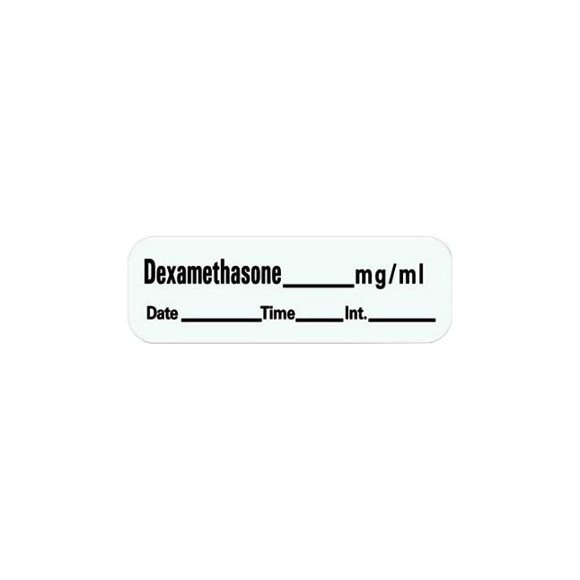 Anesthesia Label, 1" Core, W1/2" X L1-1/2"