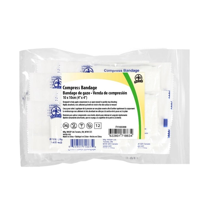 Bandage compressif, L10cm x l10cm