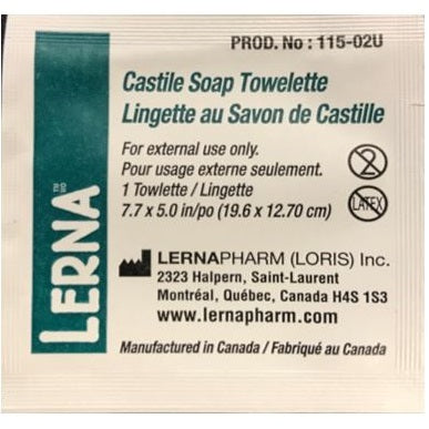 Lernapharm Castile Soap Towelette