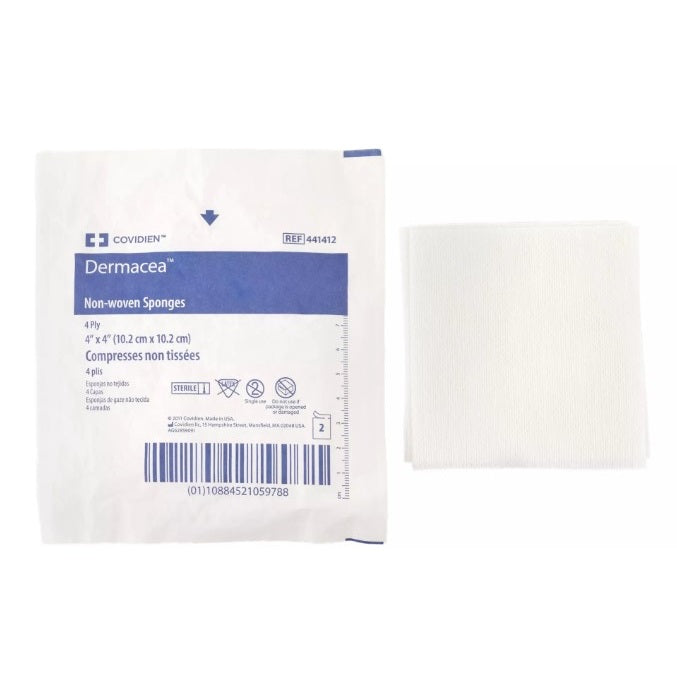 Dermacea Standard Non-Woven All-Purpose Gauze Sponge, Sterile