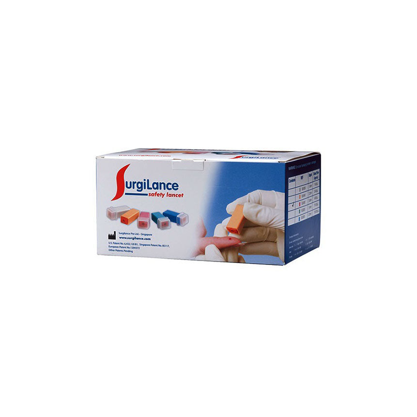 SurgiLance Safety Lancet, 22GA, L2.2mm