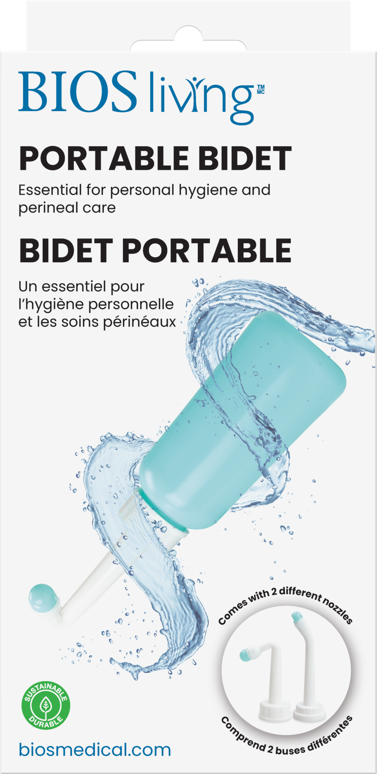 BIOS Living - PORTABLE BIDET- For Perineal care (95006)